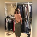 Revolve Rachelle Midi‎ Dress in Olive & White Photo 2