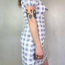 City Triangles Off Shoulder Puff Sleeve Gingham Dress size Large Photo 2