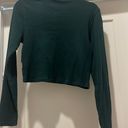 American Eagle Outfitters Green Sweater Crop Photo 1