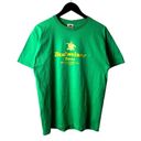 Budweiser Vintage Y2K  Beer T Shirt Green Large L Graphic Tee 100% Cotton Solid Photo 1