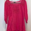 cupio  Pink Crochet Blouse Photo 0