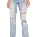 Pistola  Presley Straight Leg High Rise Light Wash Distressed Jeans 26 Primetime Photo 0