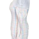 Majorelle  Harlow Mini Plaid Pastel Dress Revolve One Shoulder Womens Size XS Photo 3