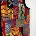 Coldwater Creek Needlepoint Colorful Art Deco Vintage Sleeveless Full Zip Vest M Photo 1