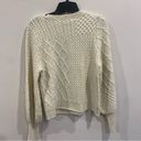 frame denim NWT Frame | Patchwork Cable Knit Wool Sweater Photo 7