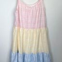 By the River Pastel Colorblock Tiered Midi Dress Photo 6