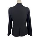 ZARA  Single Breasted Black Long Classic Fit Blazer Jacket Shoulder Pads Size 10 Photo 7