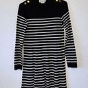 Kate Spade  Broome Street Stripe Sweater Dress In Black White Long Sleeve SZ XS Photo 0