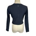 Beyond Yoga  Graceland Wrap Surplice Cropped Long Sleeve Top Black Photo 7