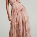 Luxxel Blush Pink Floral Maxi Dress Photo 2