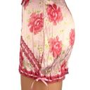 New Frankies Bikinis Pink Floral Silky Satin Lace Pencil Straight Mini Skirt S Photo 1