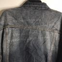 POL Vintage  distressed dark wash denim button up jacket 100% cotton fall winter Photo 13