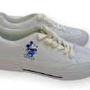 Disney  Mickey Mouse White Canvas Lace Up Sneakers Photo 0