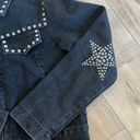 Mango  Western Star Studded Denim Jacket Sz S Photo 7