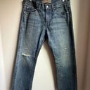 J.Crew  Point Sur Denim Distressed Raw Hem Cropped Jeans Made in USA - Size 28 Photo 0