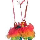 None Neon multicolor suspended skirt tutu tulle rave dancer size small medium Photo 0