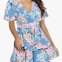 Relipop  Women's Romper Floral V Neck Double Layer Ruffle Hem Rompers. Size M Photo 0