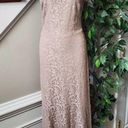 Ralph Lauren Lauren  Women's Lace Beige One Shoulder Off Long Maxi Dress Size 6 Photo 13