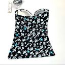 Anne cole  Twist front bandeau tankini swim top Photo 3