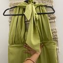 Revolve Satin Green Dress Photo 4