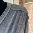 True Craft  Gray Baby Doll Soft Stretch Top Small Photo 5