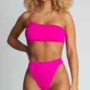 Meshki High Waist V Bikini In Hot Pink Photo 0