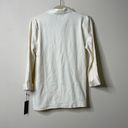 Tommy Hilfiger  Ivory Button Front Shirt Medium Photo 5