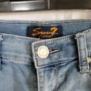 Seven7  Light Wash Mid-Rise Girlfriend Crop Denim Capri Women's Jeans Size 4 Photo 3