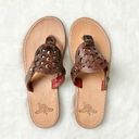 FREEBIRD by Steven  Vallarta Sandals Brown Leather Celestial Detail Size 7 Photo 6