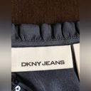 DKNY  Jeans Sleeveless Black Front Tie Sequin Top Sz. M Photo 4