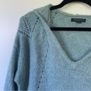 American Eagle  Light Blue Jegging Fit Knit Oversized Hooded Cozy Sweater size XS Photo 4