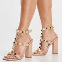 EGO New  green stud strappy heels size 9 Photo 12