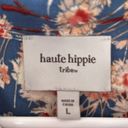 Haute Hippie  Tribe Floral Long Sleeve Button Front Maxi Dress Size Large Photo 7