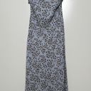 Lost + Wander NWT Blue Leopard Print Wild Thing Bias Midi Dress Size Small Photo 0