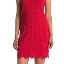 Ted Baker Womens Size 3 (8)  Red Scalloped Shift Dress NWT Photo 0