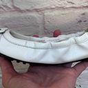 Tod's  White Leather And Suede Ballet Flats Size 37 1/2 (U.S. 7 1/2) Photo 8