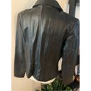 Moda  International leather jacket black size medium Photo 2