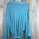 Ambrielle Sleepwear Size 3X Turquoise Robe w/Belt Oversized (Has a spot sleeve) Photo 5