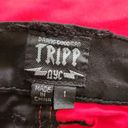 Tripp NYC  Black & Red Split Leg Skinny Jeans Size 1 Photo 7