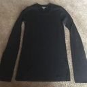 DKNY Black Crewneck  Wool & Acrylic Sweater Photo 0