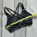 Lululemon  Energy Bra Nulux Mini Sweatr Multi Black Medium Support Women’s Size 4 Photo 6