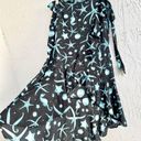 Agua Bendita  x Target Deep Sea Print Ruffle Wrap Midi Skirt Blue Black Women's L Photo 5