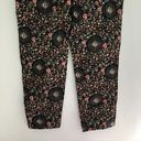 J.Crew  Printed Skimmer Pant Navy Blue Green Pink Floral Cotton Cropped Ankle 6 Photo 9