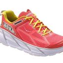 Hoka Clifton One One Pink and yellow Road Running Shoes size 10 Photo 0