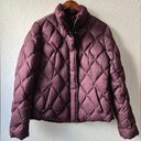 Eddie Bauer  Premium Burgundy Goose Down Puffer Coat Jacket Size Medium Photo 0