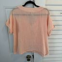 Edge S' peach gauze top short sleeve lightweight 100% cotton size large Photo 4