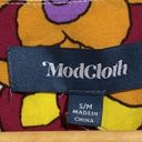 Modcloth  open duster NEW floral bold print medium‎ jacket mod cloth Photo 3