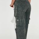 FashioNova Denim Cargo Pants Photo 1