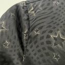 Slate + Willow  Black Star Printed Faux Wrap Dress Size Large $225 Photo 4