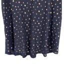 The Moon Full Maternity Reece Mixed Material Top Navy Copper Dot 2X NWT StitchFix Photo 5